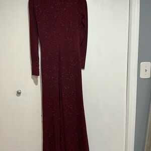 Calvin Klein Deep Red Long Sleeve Dress